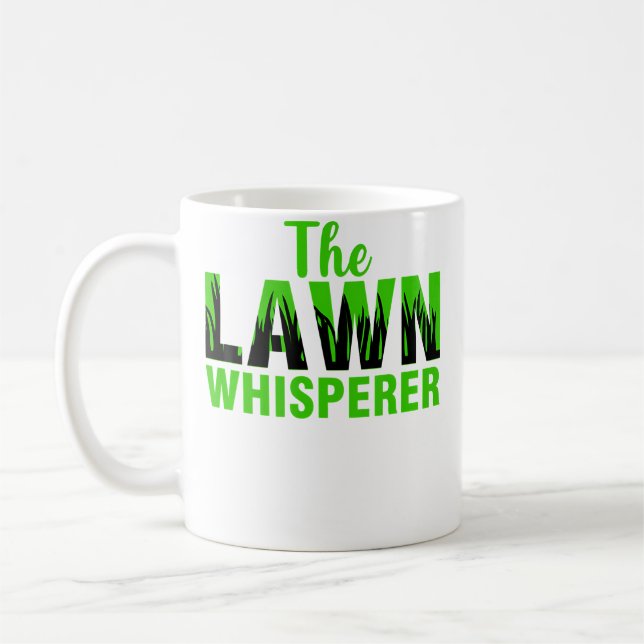 Lawn Whisperer Professionell Trädgårdsdräkt Kaffemugg (Vänster)