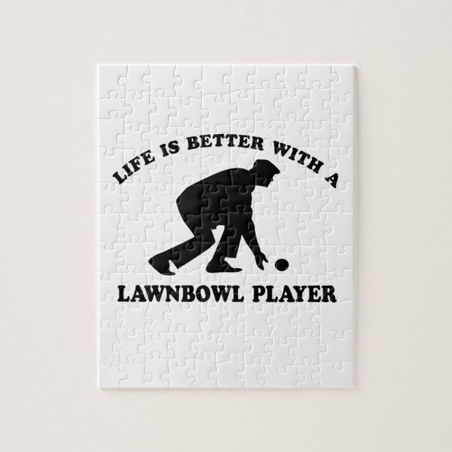 Lawnbowling vektordesigner pussel (Vertikal)
