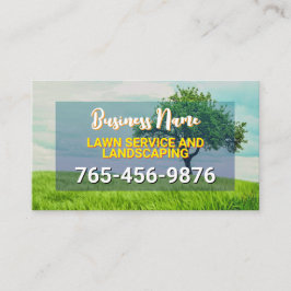 LawnCare, Landscaping, gräsmassor, Träd Visitkort