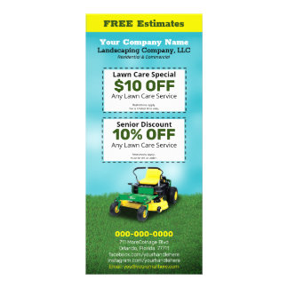 Lawncare Landscaping Grass Caking Card Reklamkort