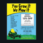 Lawncare Landscaping Grass CEG Flyer<br><div class="desc">Främja och marknadsföra din gräs- eller landskapsvårdsverksamhet på ett effektivare sätt med de här vykortsmallarna för anpassaden. Byt bara ut informationen mot informationen. Lägg till en logotyp för bättre märkning och voila! Potentiella kunder kommer att imponeras. Se matchande affärskort.</div>