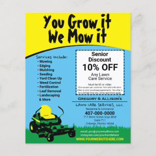 Lawncare Landscaping Grass CEG Flyer