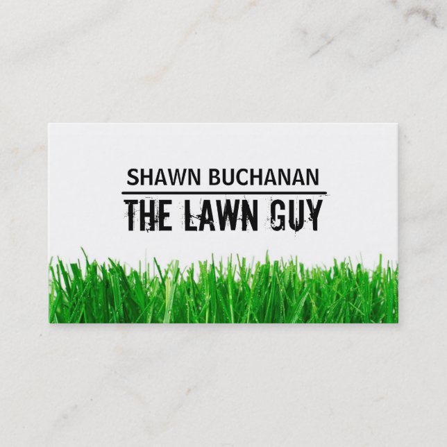 Lawncare visitkort (Framsida)