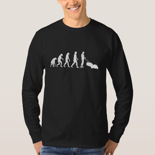 Lawnmower Evolution Gräsmatta Mower  T Shirt (Framsida)