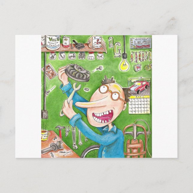 Lawnmower Fix Vykort (Framsida)