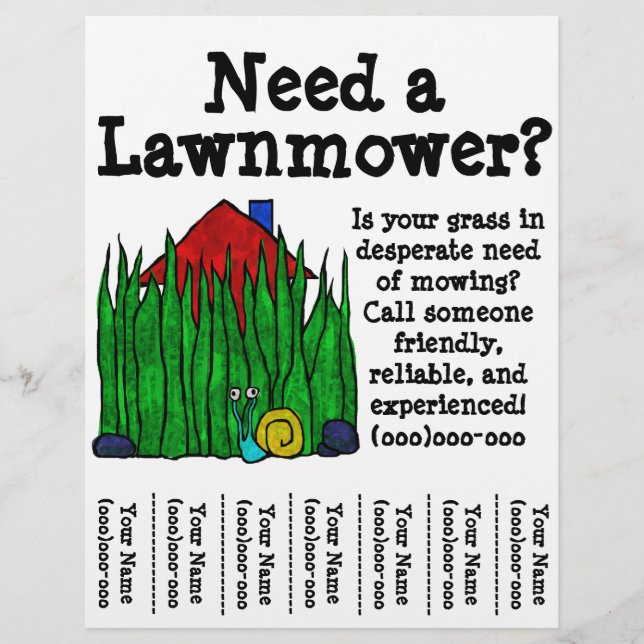 Lawnmower Flyer (Framsidan)