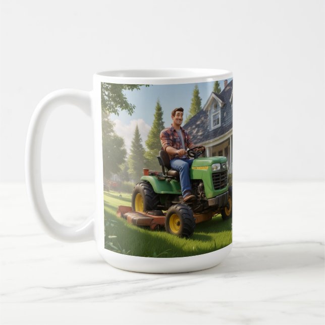 Lawnmower Man Birthday Kaffemugg (Vänster)