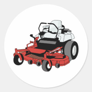 Lawnmower Runt Klistermärke