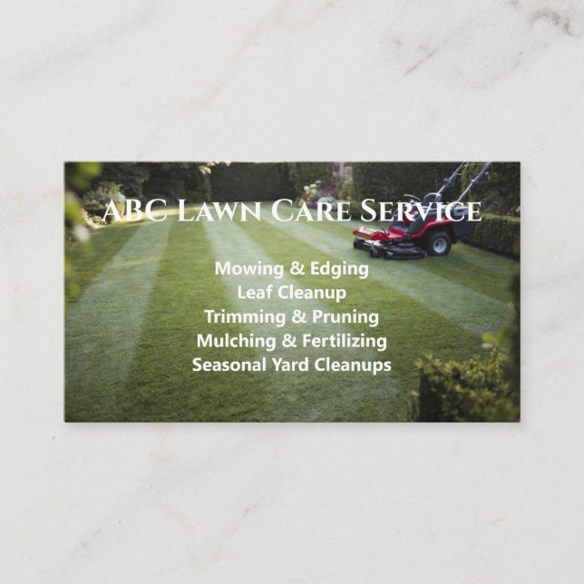 Lawnpro Premiumtjänst Visitkort (Framsida)