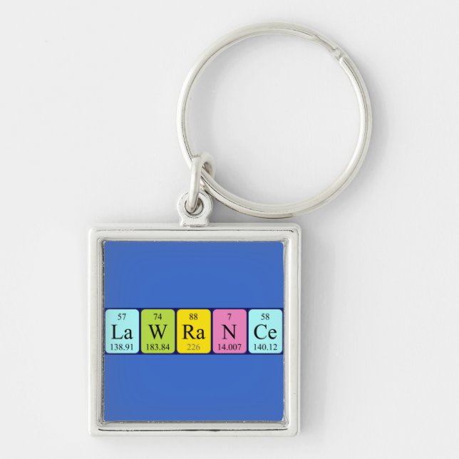 Lawrance Periance bord namn nyckelring (Framsidan)
