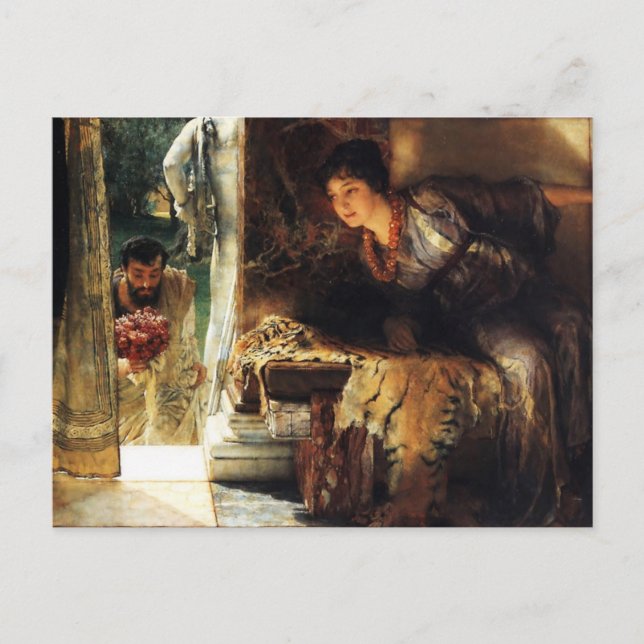 Lawrence Alma-Tadema 1883 Välkomsthälsning Vykort (Framsida)