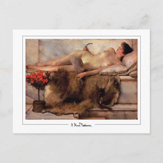 Lawrence Alma-Tadema #189 - Finkonstkort Vykort (Framsida)