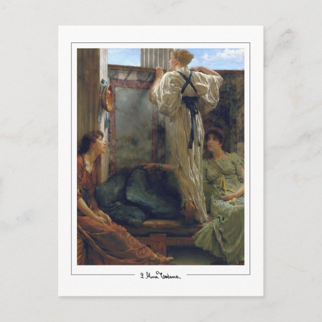 Lawrence Alma-Tadema #1 - vykort för konst (Framsida)