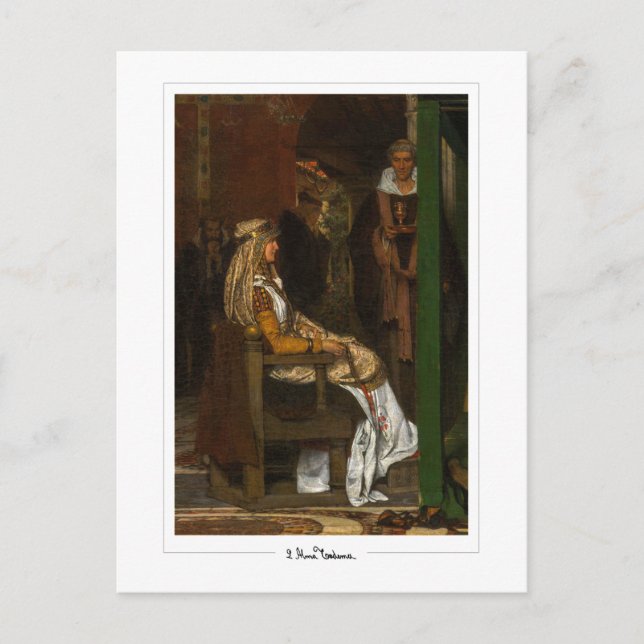 Lawrence Alma-Tadema #313 - Finkonstpostkort Vykort (Framsida)
