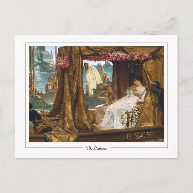 Lawrence Alma-Tadema #8 - Finkonstkort Vykort (Framsida)