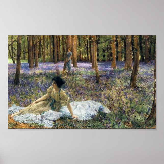 Lawrence Alma Tadema Bluebells Poster (Framsidan)