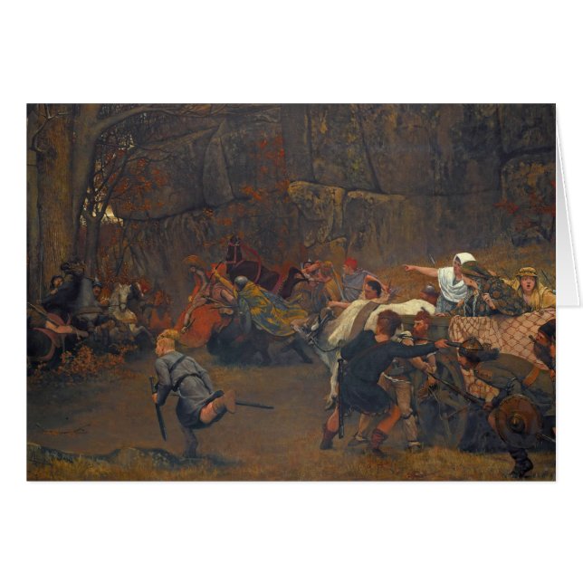 Lawrence Alma-Tadema - Gunthram Bose och hans Hälsningskort (Framsidan Horizontal)