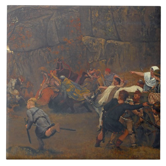 Lawrence Alma-Tadema - Gunthram Bose och hans Kakelplatta (Framsidan)