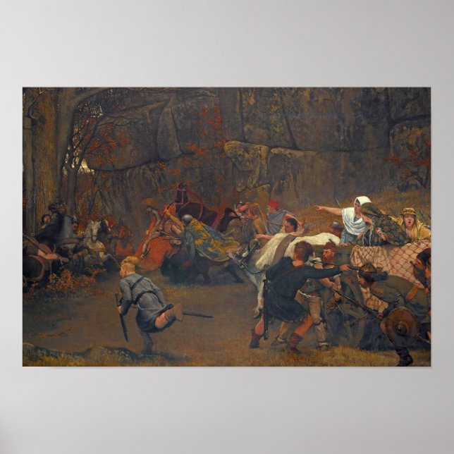 Lawrence Alma-Tadema - Gunthram Bose och hans Poster (Framsidan)