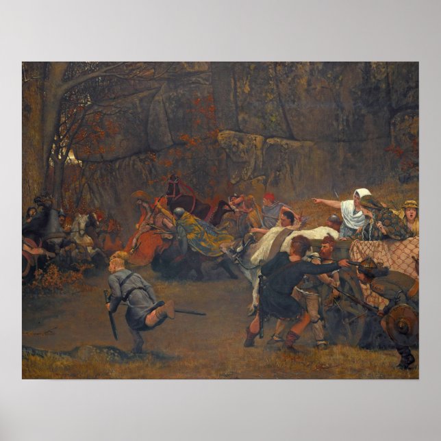 Lawrence Alma-Tadema - Gunthram Bose och hans Poster (Framsidan)