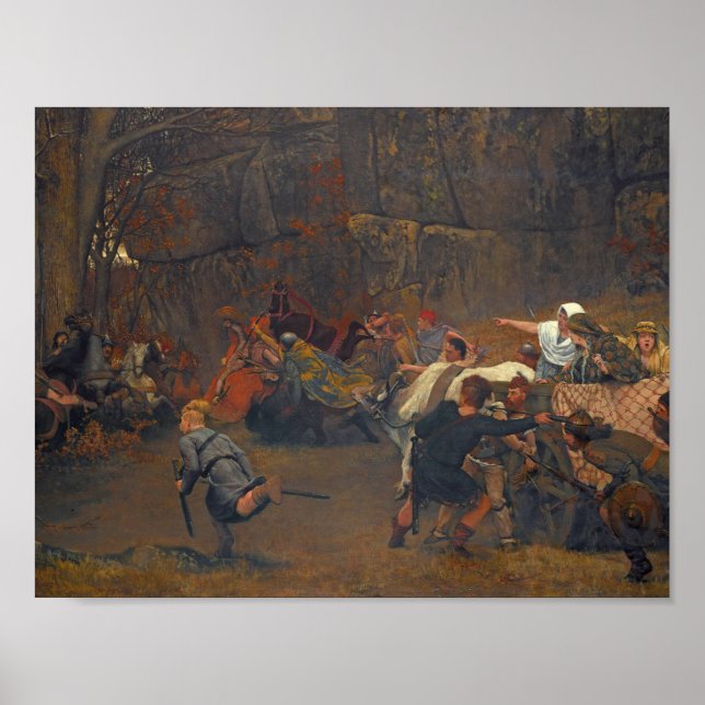 Lawrence Alma-Tadema - Gunthram Bose och hans Poster (Framsidan)