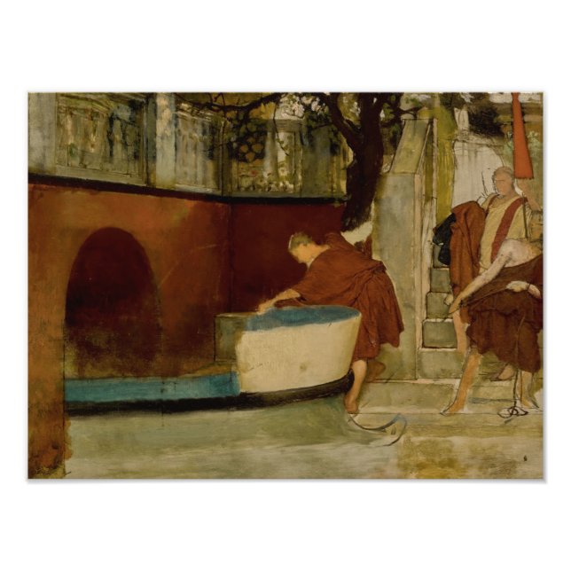 Lawrence Alma-Tadema - The Embarkation on Barge Fototryck (Framsidan)