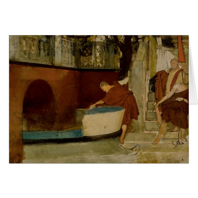 Lawrence Alma-Tadema - The Embarkation on Barge Hälsningskort (Framsidan Horizontal)