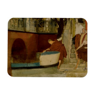 Lawrence Alma-Tadema - The Embarkation on Barge Magnet