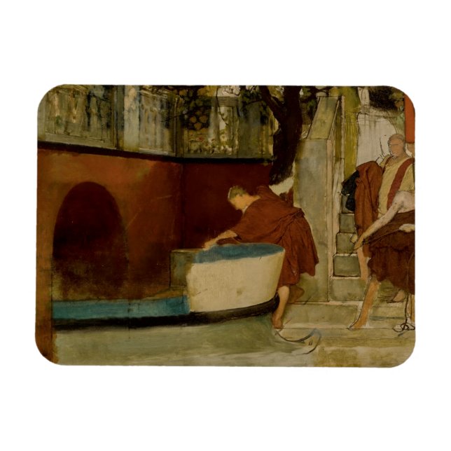 Lawrence Alma-Tadema - The Embarkation on Barge Magnet (Horisontell)