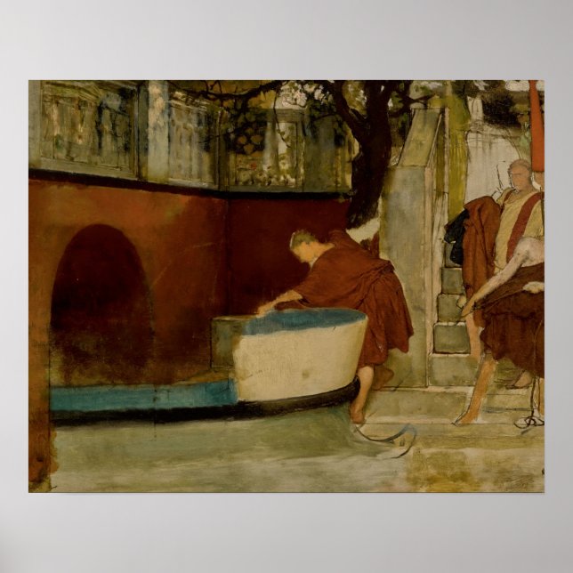 Lawrence Alma-Tadema - The Embarkation on Barge Poster (Framsidan)