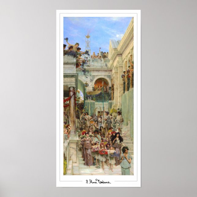 Lawrence Alma-Tadema Zedign Art Poster #15 (Framsidan)
