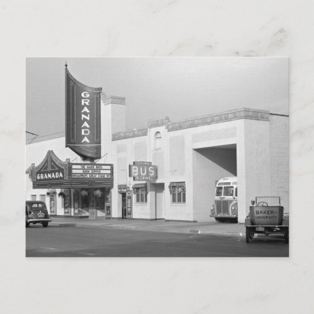 Lawrence, Kansas, 1938 Vykort (Framsida)