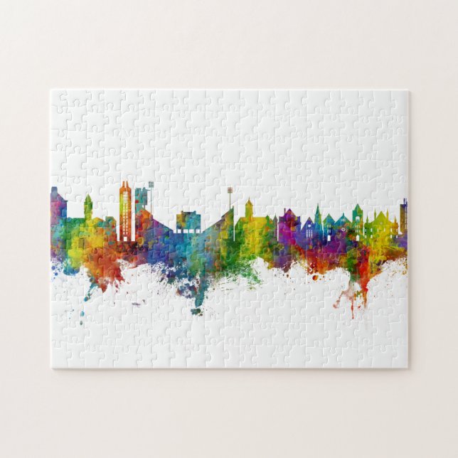 Lawrence Kansas Skyline Pussel (Horisontell)