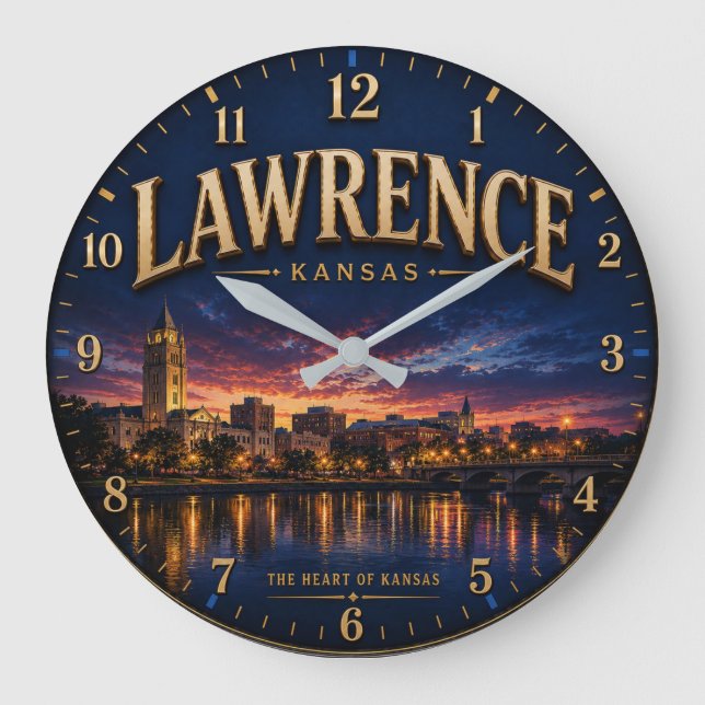Lawrence Kansas Stor Klocka (Framsida)