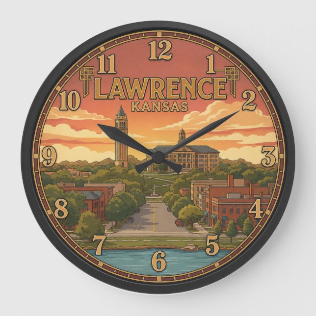 Lawrence Kansas Stor Klocka (Framsida)