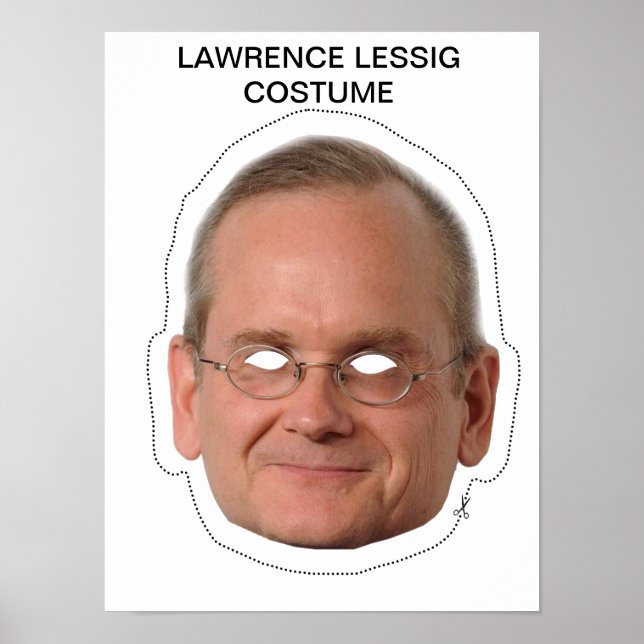 Lawrence Lessig Costume Poster (Framsidan)
