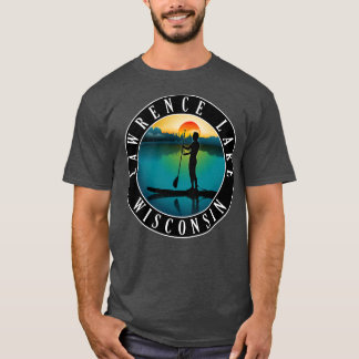 Lawrence Sjö Wisconsin Paddleboarding T Shirt