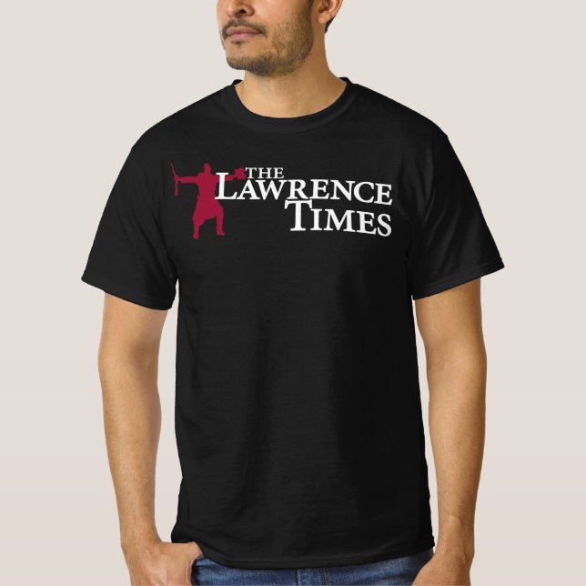 Lawrence Times Black T-shirt (fram och bak) (Framsida)