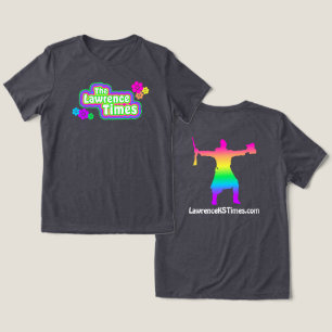 Lawrence Times groovy femme charcol T Shirt
