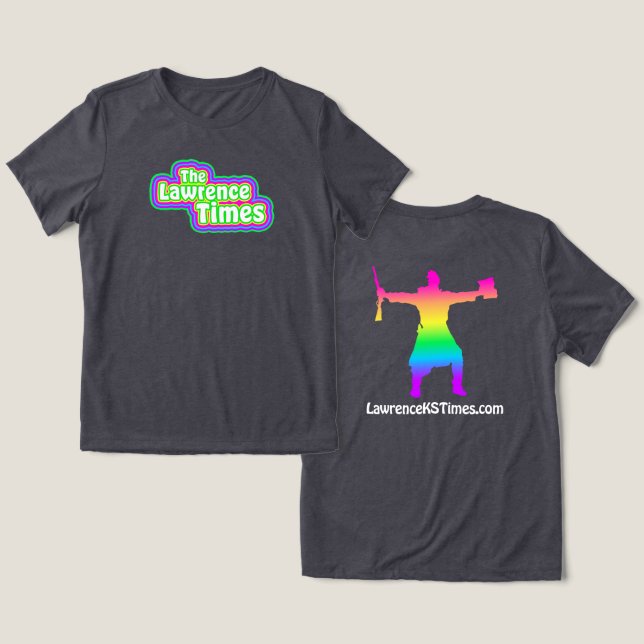 Lawrence Times groovy femme - kol T Shirt (Design fram och bak)