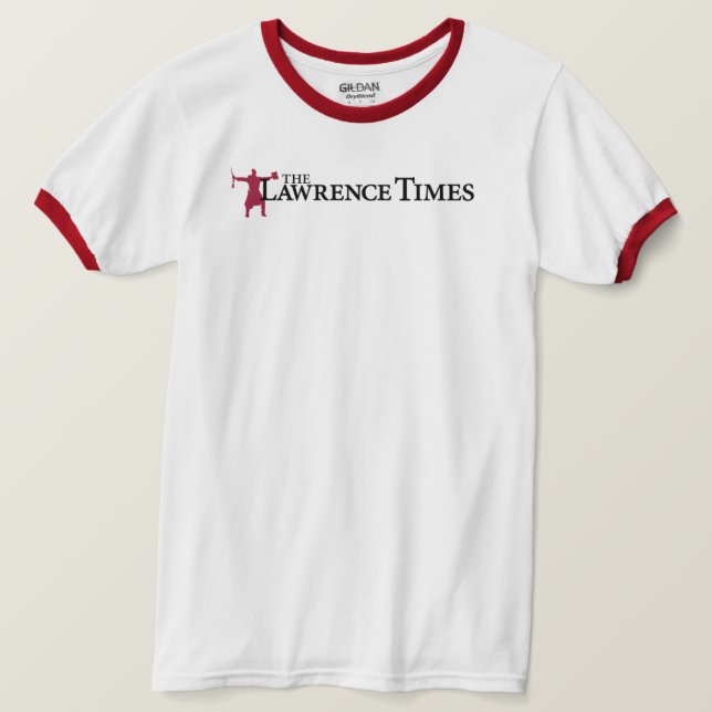 Lawrence Times ringer T Shirt (Design framsida)