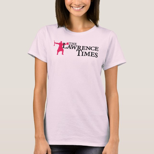 Lawrence Times rosa femme T-shirt (Framsida)