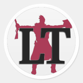 Lawrence Times små, runda klistermärken