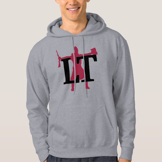 Lawrence Times vuxen hoodie (fram och bak) (Framsida)