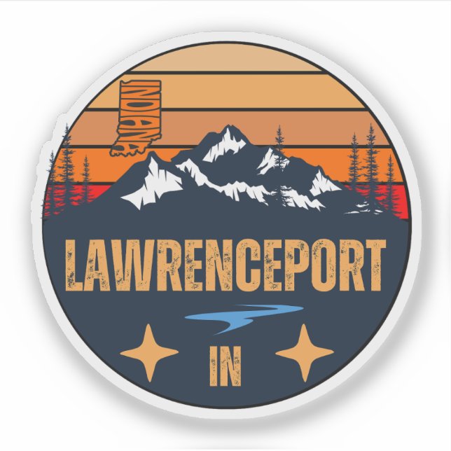 Lawrenceport, Indiana Klistermärken (Framsida)