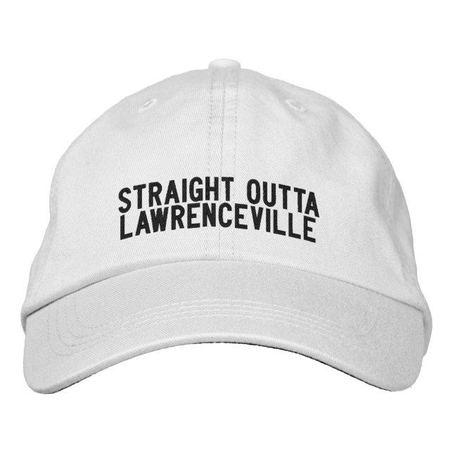 Lawrenceville Georgia Hat Broderad Keps (Framsida)
