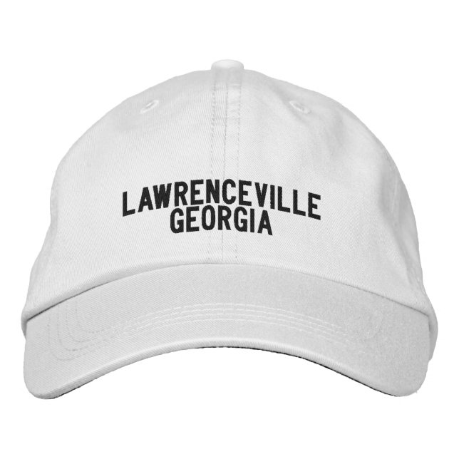 Lawrenceville Georgia Hat Broderad Keps (Framsida)