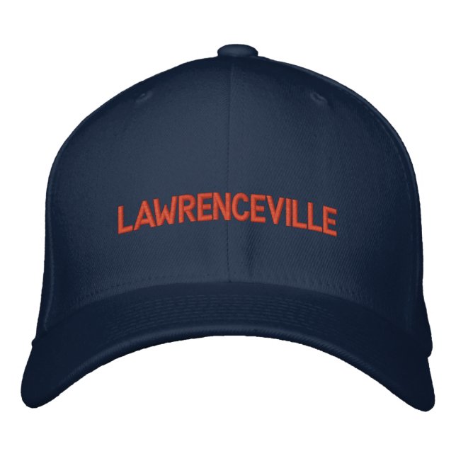 Lawrenceville Old Fashioned Ballcap Broderad Keps (Framsida)