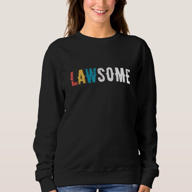 Lawsome Lawyer Attorney Law Firm Courtroom Lawyers T Shirt (Framsida)