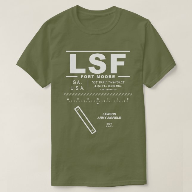 Lawson Army Airfield LSF T Shirt (Design framsida)
